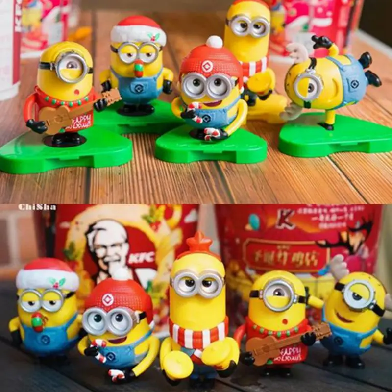 

Minionses Гадкий экшн-фигурки, кукла, звуковые украшения, аниме периферийная модель, игрушки, подарок для детей