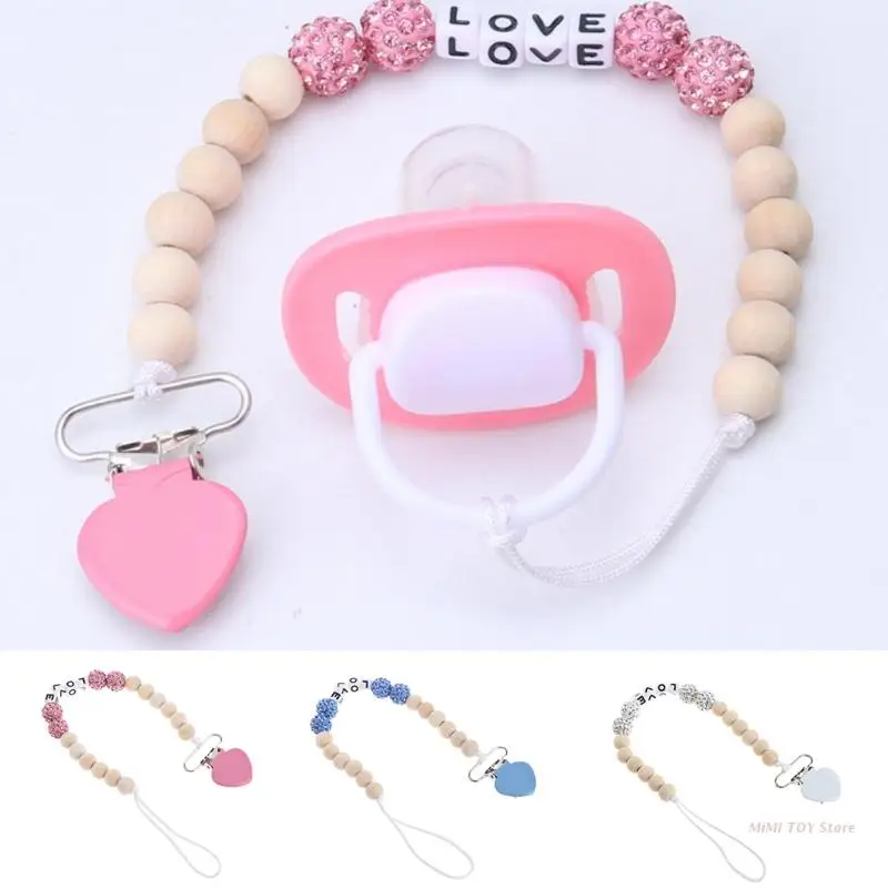 

Pacifier Chain for Nipples Pacifier Clips Chain Soother Holder Chain for Baby Baby Accessories Baby ToyChain Mother and Baby
