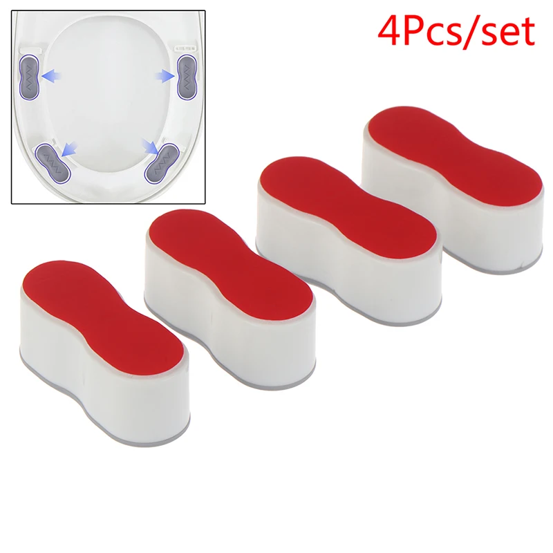 

Seat Cushioning Pads Self-adhesive Anti-slip Toilet Cover Gasket Shock Absorber Universal Toilet Lid Cushion Toilet Seat Bumper