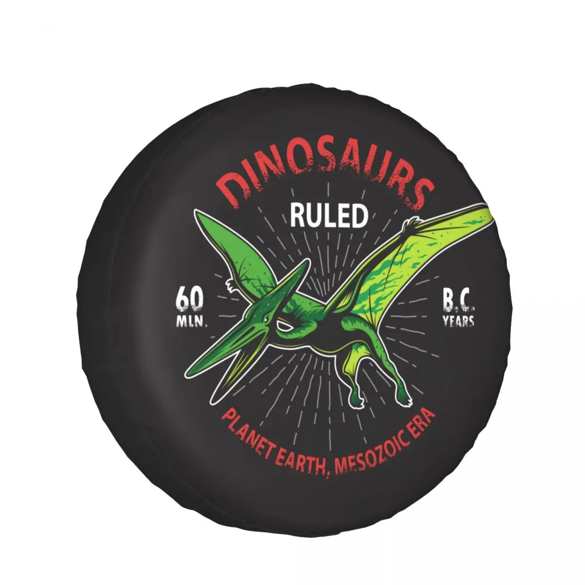 

Spare Wheel Tire Cover Case Pouch Protector Dinosaur Skeleton Vintage Style Car Tyres for Jeep Hummer 14 /15/16/17 Inch