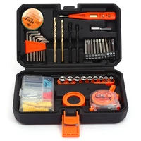 1 set multifunctional household hardware tool set car tool box woodworking tool box