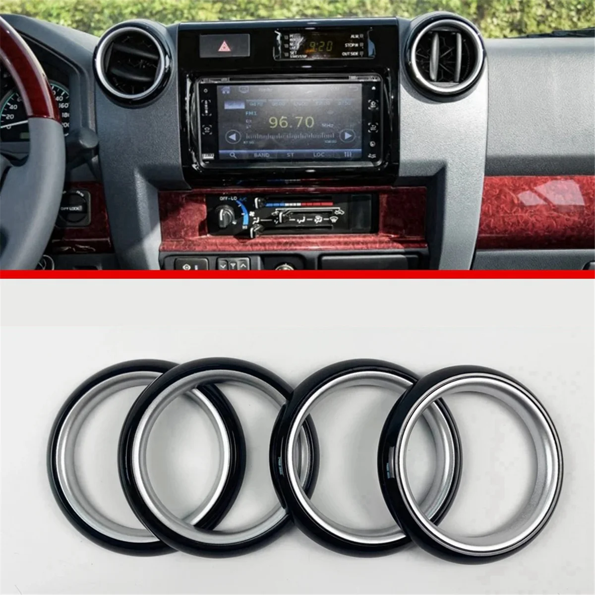 Стайлинг крышки салона автомобиля с вентиляционным отверстием для Land Cruiser 70 76