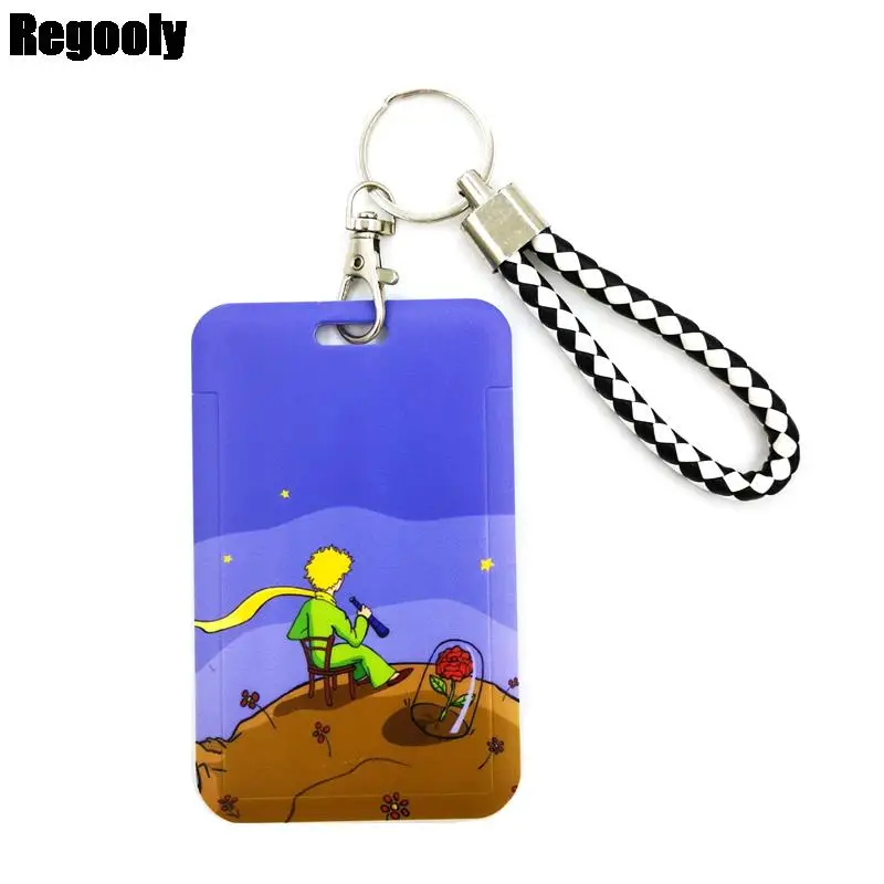 

Little prince Van Gogh Creative Lanyard Card Holder Student Hanging Phone Lanyard Badge Subway Access Card Holder Accessories