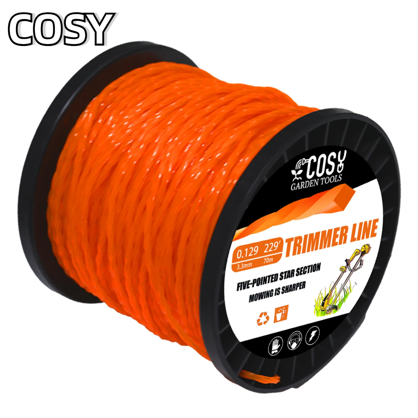 2 4/2 7/3 0 мм 1 фунт нейлоновая спиральная ирригационная косилка ножничная головка