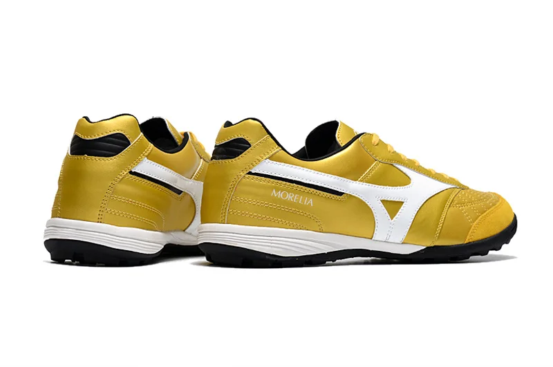 Original Mizuno Creation MORELIA TF M8 Men's Sports Shoes Mizuno Outdoor Sneakers Yellow/White Color Size Eur 40-45