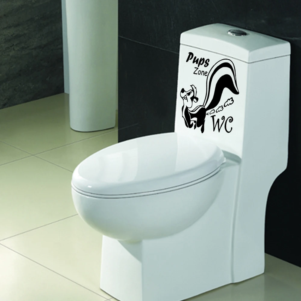 Наклейка на унитаз Fuuny белка водостойкая съемная наклейки с животными стену | Дом