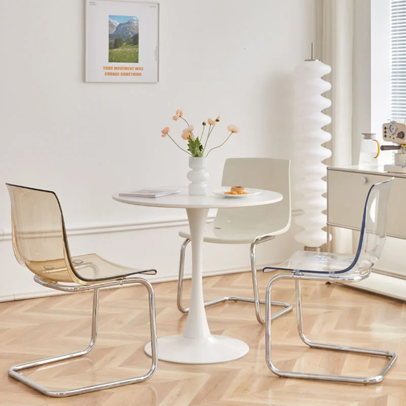 Прозрачный пластиковый дизайнерский современный стул для гостиниц ресторанов