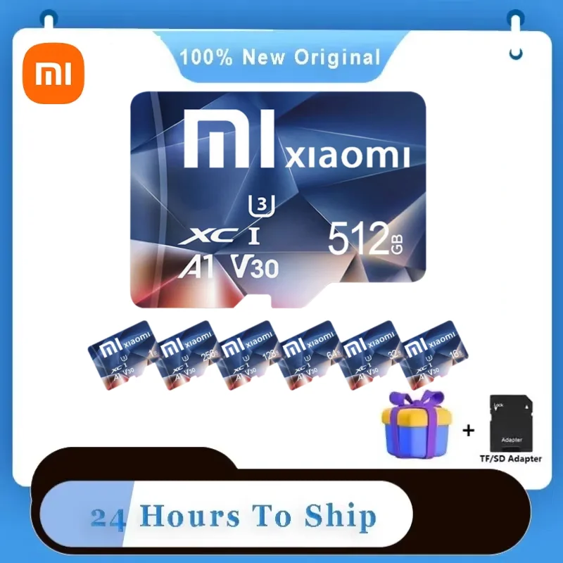 Карта памяти Xiaomi Class 10 SD 2 ТБ 1 Высокоскоростная карта Micro TF 256 ГБ 512 128 TF-карта для
