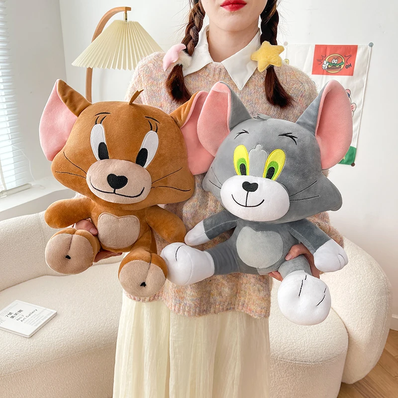 Большой плюшевый игрушечный персонаж из мультфильма Том и Джерри 55 см