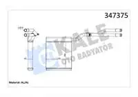 

Heater radiator for 347375 for MONDEO IV