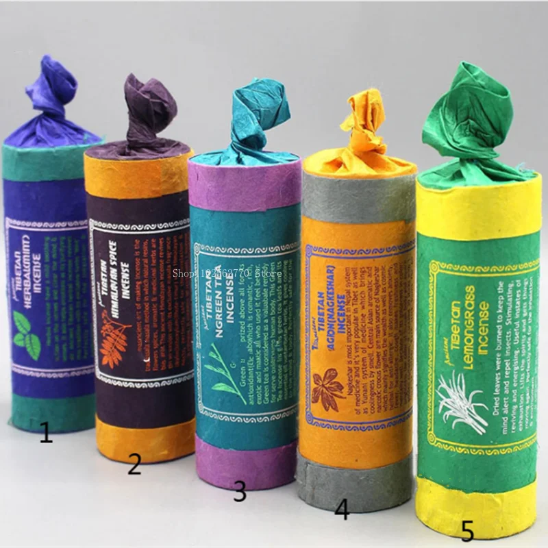 Непальская короткая трубка натурального цвета 11 5 см тибетская нить для