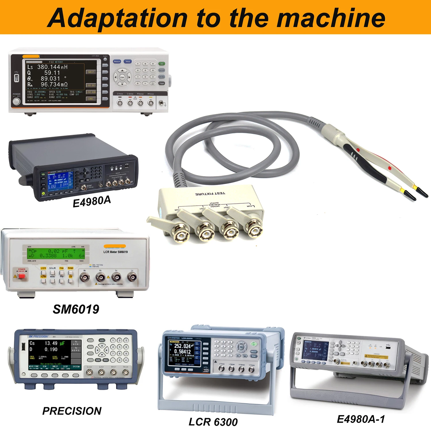 

ZIBOO LCR-06B 4-проводной зажим Кельвина