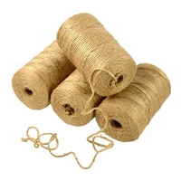 4pcs 100m 2mm 3ply durable hemp rope for diy crafts gift wrapping packing rope gardening home party decor