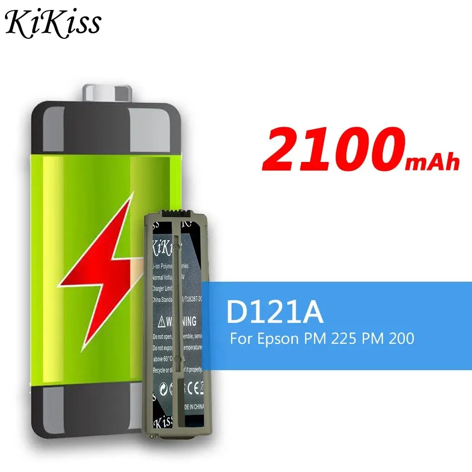 

Аккумулятор KiKiss D121A (C12C831082) 2100 мАч для Epson PictureMate 200 Charm PM 200/запасная батарея для принтера Charm PM 225