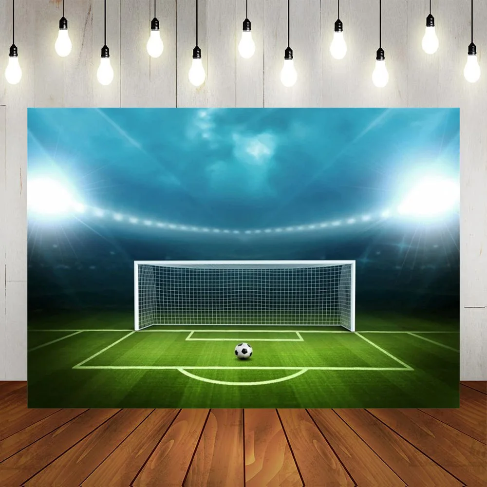 

Фон Футбол шаг гол почтовый мяч игра стадион прожектор фотография спортивный клуб фитнес-плеер реквизит для школьного матча
