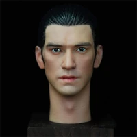 hot sale 16th hand painted asian handsome takeshi kaneshiro head sculpture carving model for 12inch action figures accessories