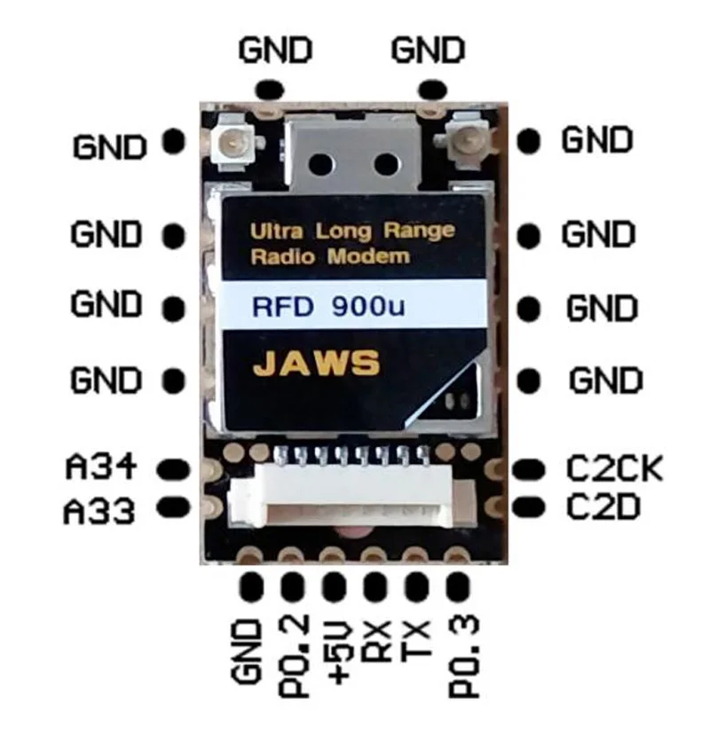 Радиотелеметрический модем RFD 900U RDF900 RF900 Mini RF900Mini радиомодем для FPV дрона 10 км |