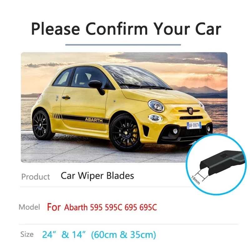 Для Abarth 595 595C 695 695C 2008 ~ 2022 лобовое стекло автомобильные аксессуары 2009 2010 2011 2012 2013 2014