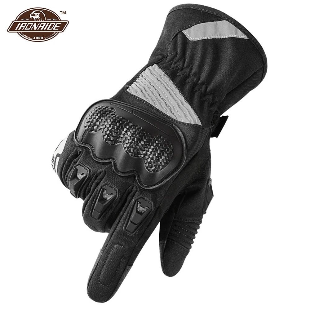 

Motorcycle Gloves Warming Full Finger Moto Accessories Glove For Men Anti-fall Gloves Outdoor Riding Off-road Glove Waterproof