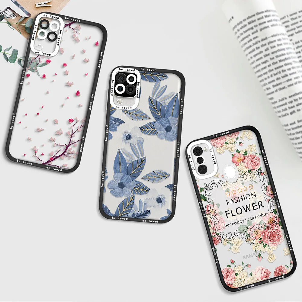 

Painting Floral Phone Case for Samsung A72 A21S A32 4G A52 A52S A53 5G S22 Plus S22Ultra A11 A12 A71 Shockproof Soft Back Covers