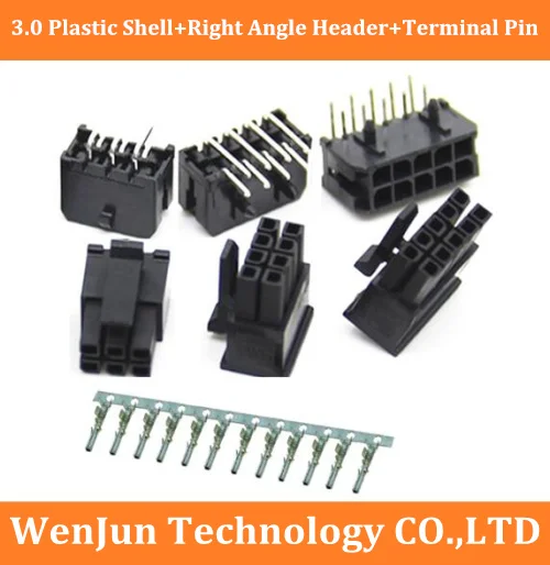 Корпус 3,0 мм двухрядный 2P 4 6 8 10 12 14 16 18 20 24P Пластиковый корпус + прямоугольный разъем + обжимная Клемма