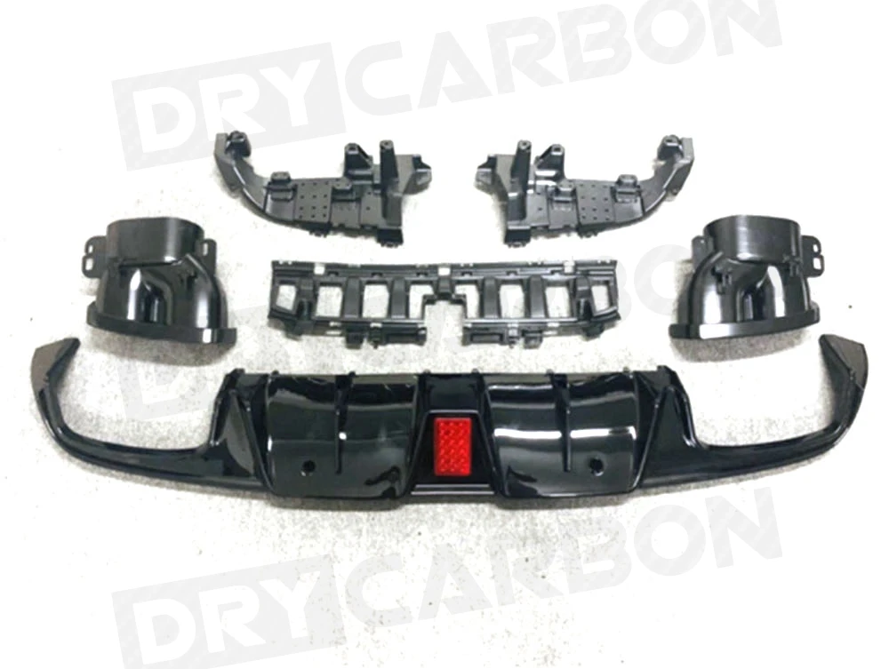 Задний бампер из полипропилена диффузор спойлер для Mercedes Benz C Class C205 C63 AMG Coupe