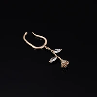earrings trend 2022 retro rose pendant face trimming ear earrings temperament simple french ear cuff one pcs hot selling