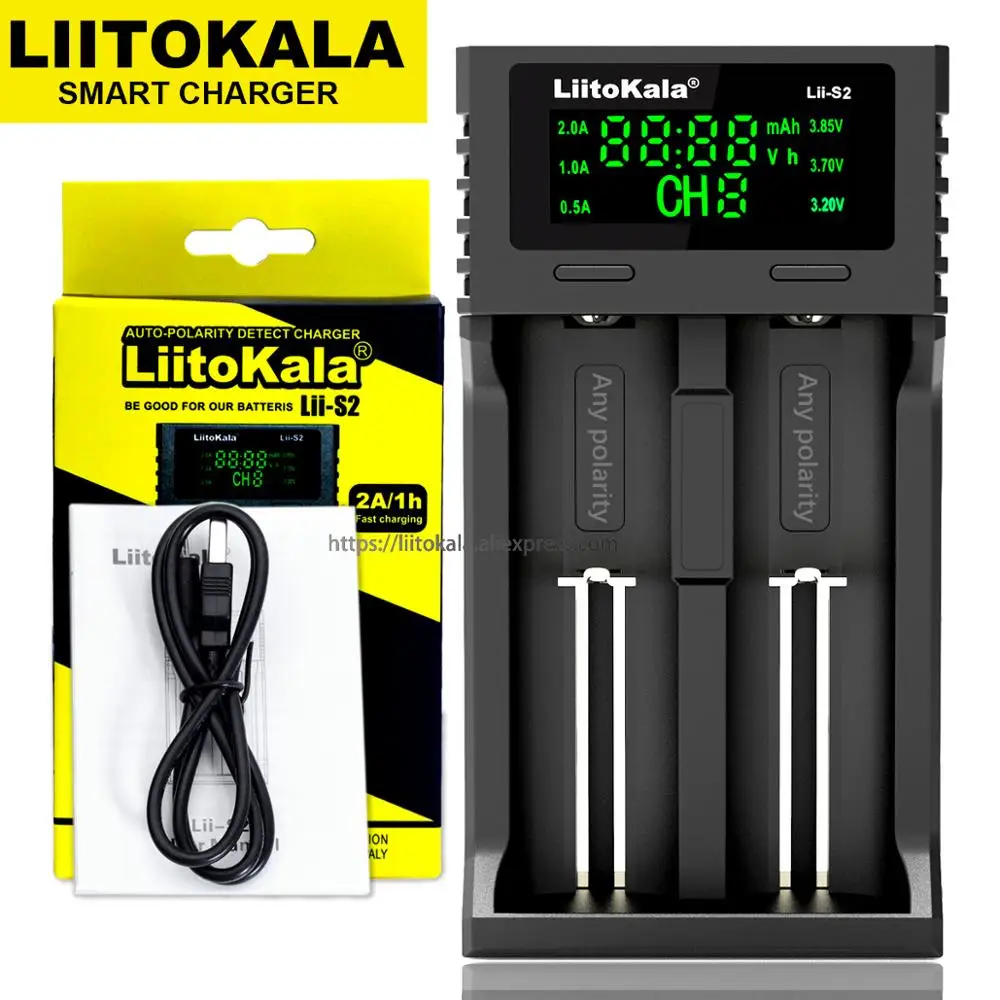 

Зарядное устройство Liitokala для литий-ионных аккумуляторов