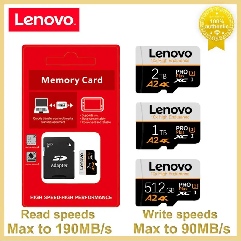

Оригинальная SD-карта Lenovo, флэш-карта памяти Micro TF, SD-карта 1 ТБ, 512 ГБ, 256 ГБ, 128 ГБ, A2 U3, карта памяти для nintendo Switch, Новинка