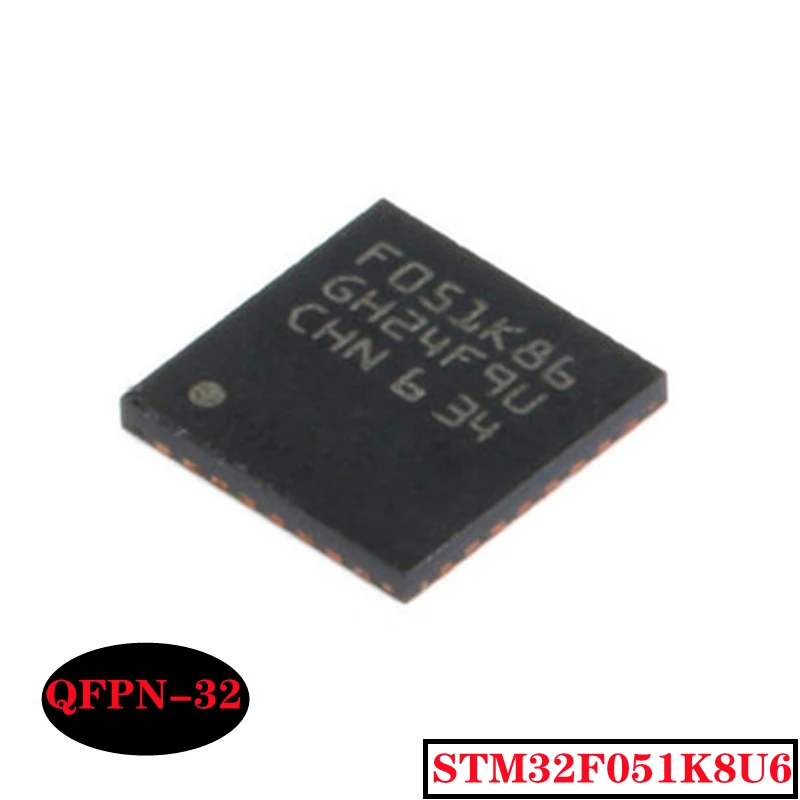 New original STM32F051K8U6 SMD QFPN-32 32-bit microcontroller MCU