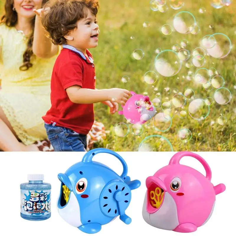 

Hand-operated Bubble Maker Machine Party Bubble Blower Children Kid Outdoor Bubble Toys