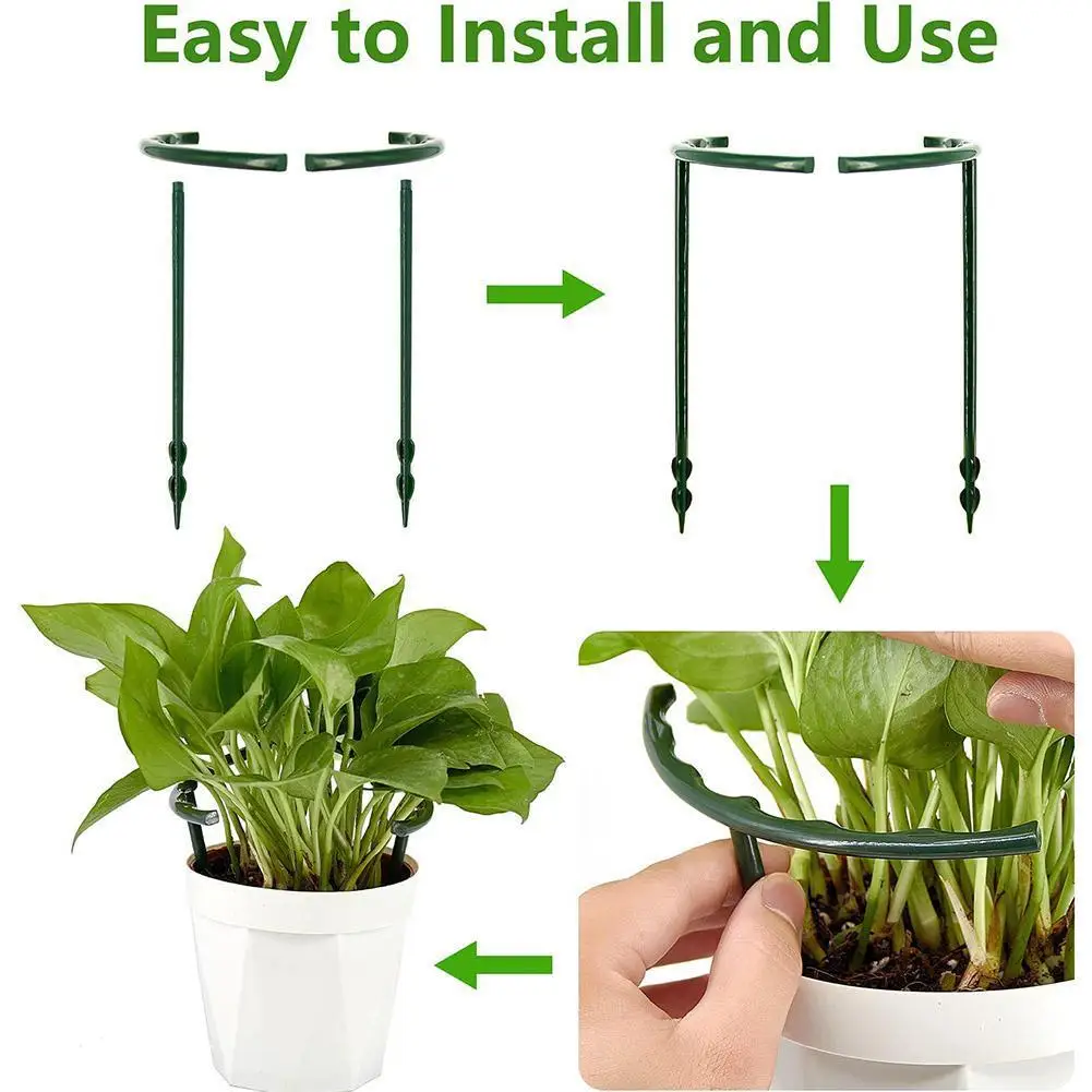 

10 шт., пластиковые подставки для цветов