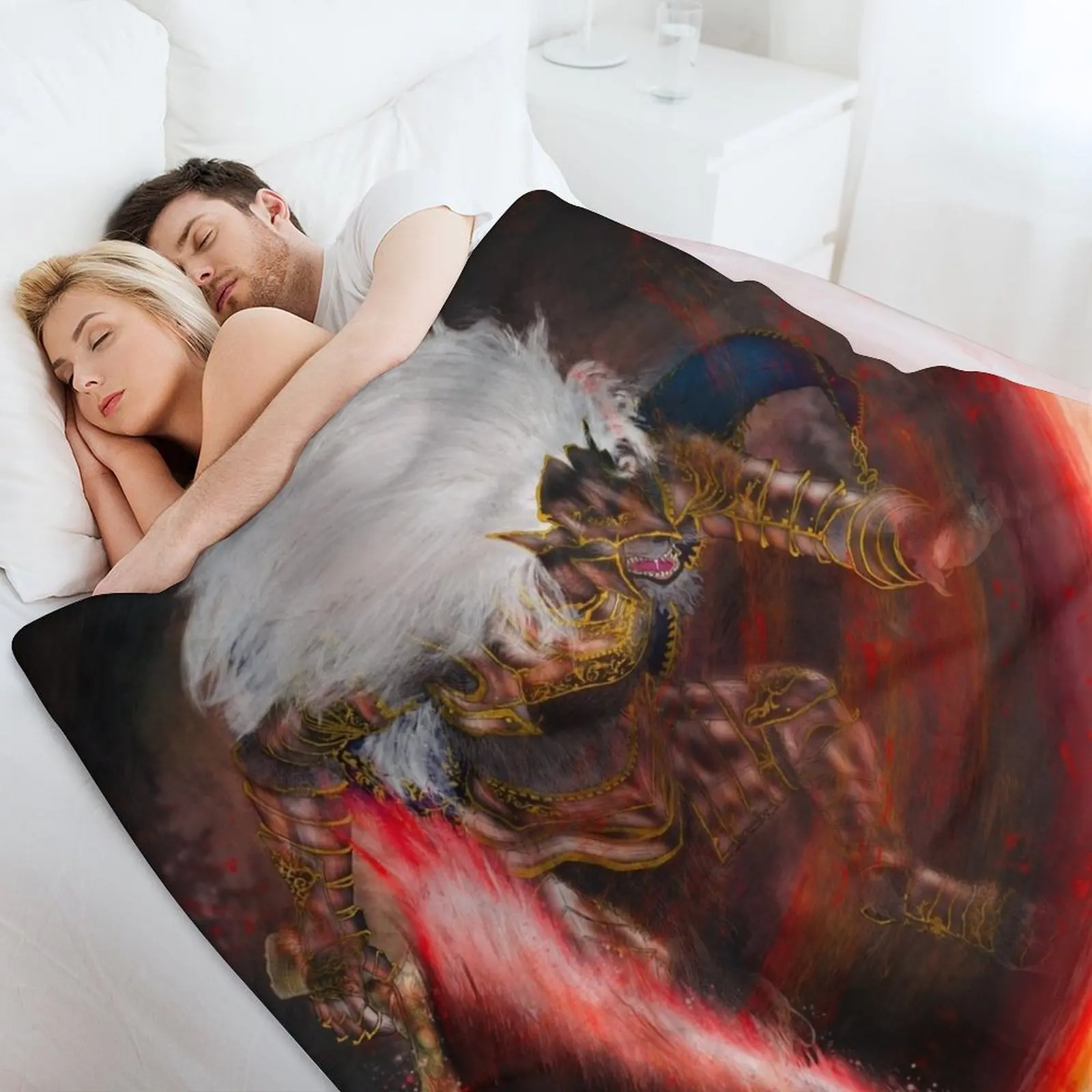 Плед Maliketh с черным лезвием аниме одеяло пледы