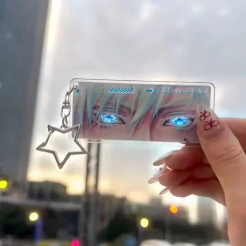 Новый акриловый светоотражающий прозрачный кулон в виде карты из юютсу касин