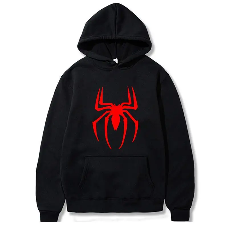 

2022 New Men's Hoodie Street Fashion Spider Print Sweatshirt Fleece Hoodie Ladies Casual Funny Loose Hoodie