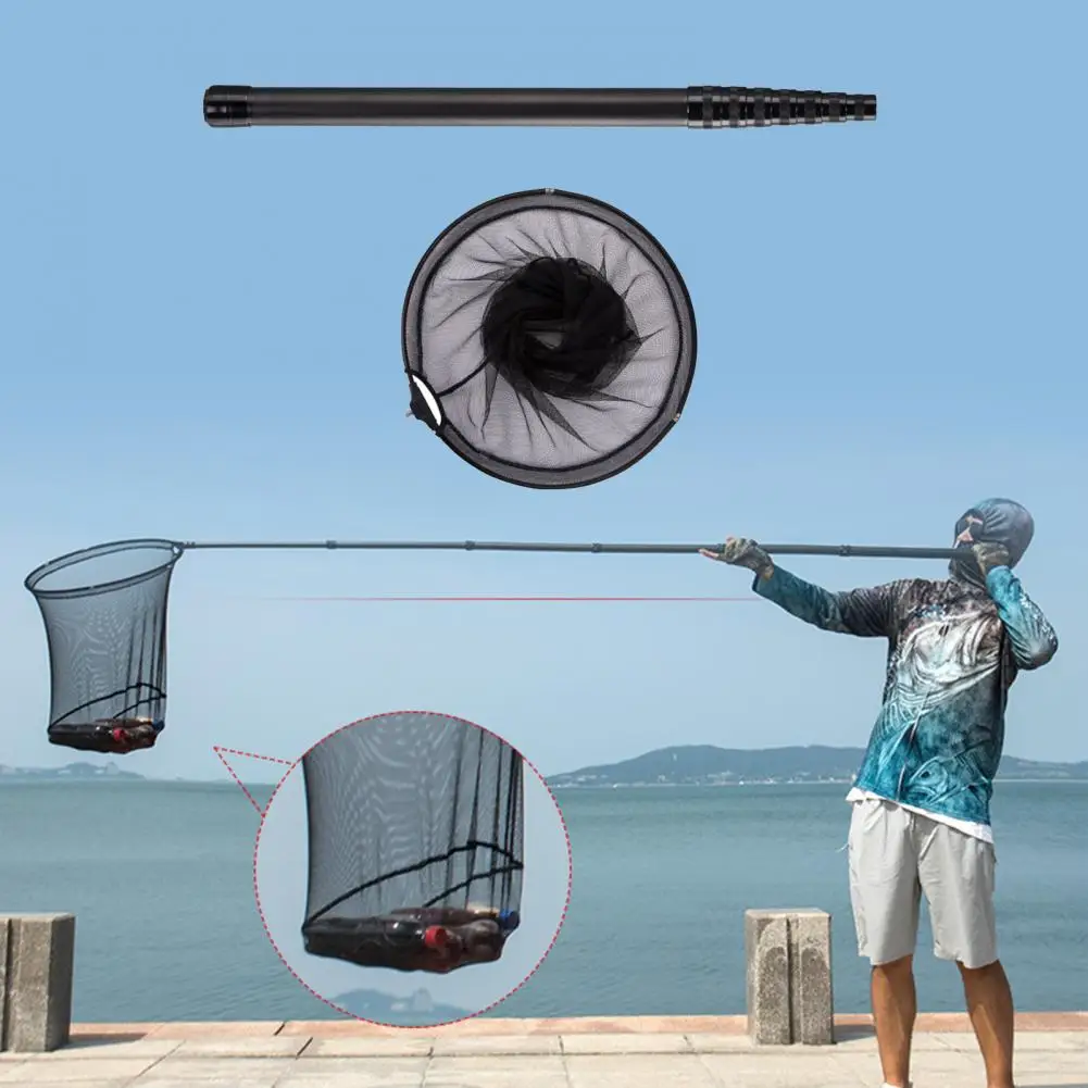 

Useful Mini Portable Short-section Carp Landing Net Telescopic Pole for Angling Fishing Landing Net Landing Net