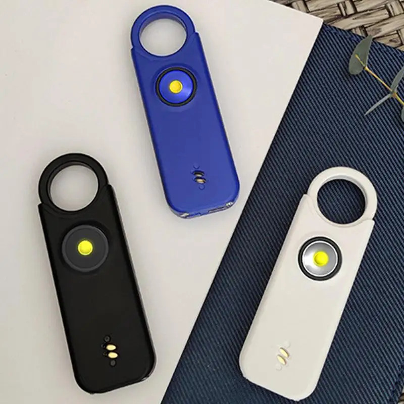 

Personal Safety Alarm Self Defense Ring Rechargeable Self Defense Ring With 135dB Alarm Tone For Night Workers Elderly Students
