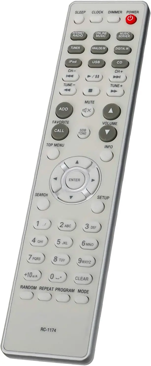 Фото Новый пульт дистанционного управления, совместимый с Denon RCD-N8, RCD-N7, RCD-N9, RC-1175, RCD-N8K, RCD-N10, CD-ресиверами. №2