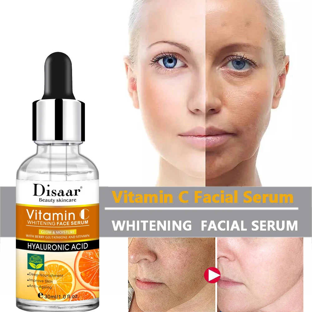 

Vitamin C Whitening Face Serum Face Care Moisturizing Anti Aging Acne Treatment Shrink Pores Firm Brighten Skin Care Essence