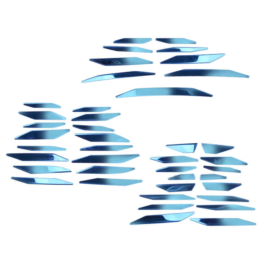 

1 Set Car Front Bumper Grille Decal Cover Trim Blue Stainless Steel Decoration Fit for Toyota Highlander 2020 2021 2022