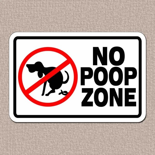 

No Dog Pooping Signs Out Door Yard Signs with Meta Stakes Tin Sign Metal Sign Metal Poster Metal Decor Metal Painting Wall