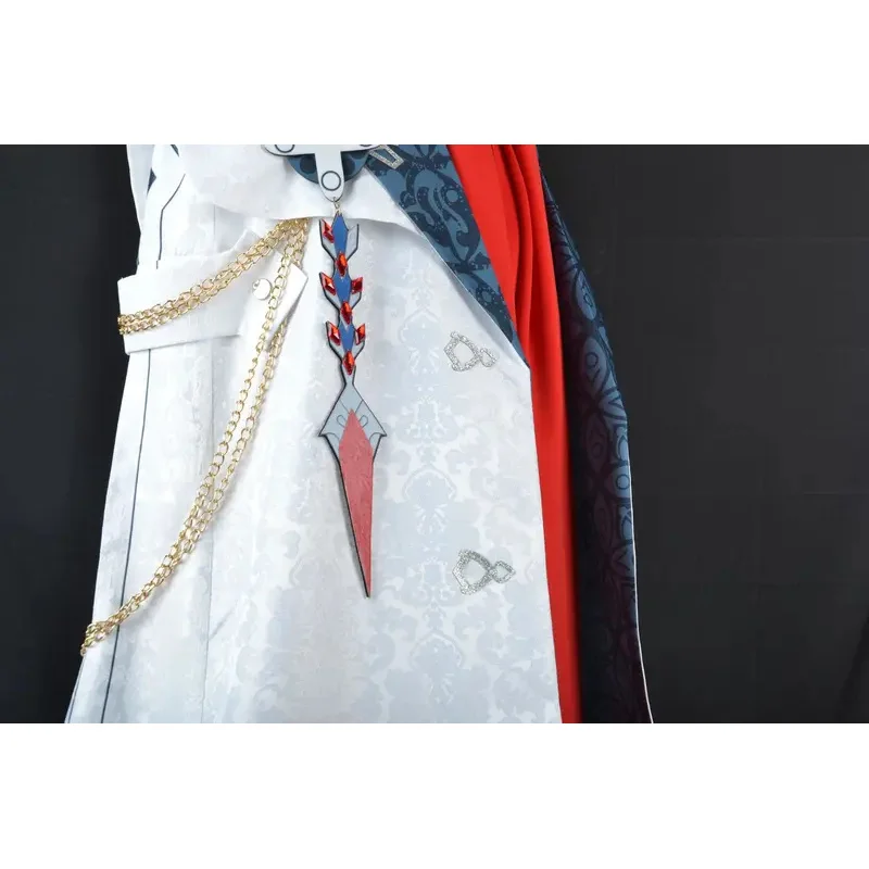 FC6Game Genshin Impact Tartaglia Доктор Косплей Костюм Плащ Одиннадцать Fatui Harbingers White Manteau Lord Childe