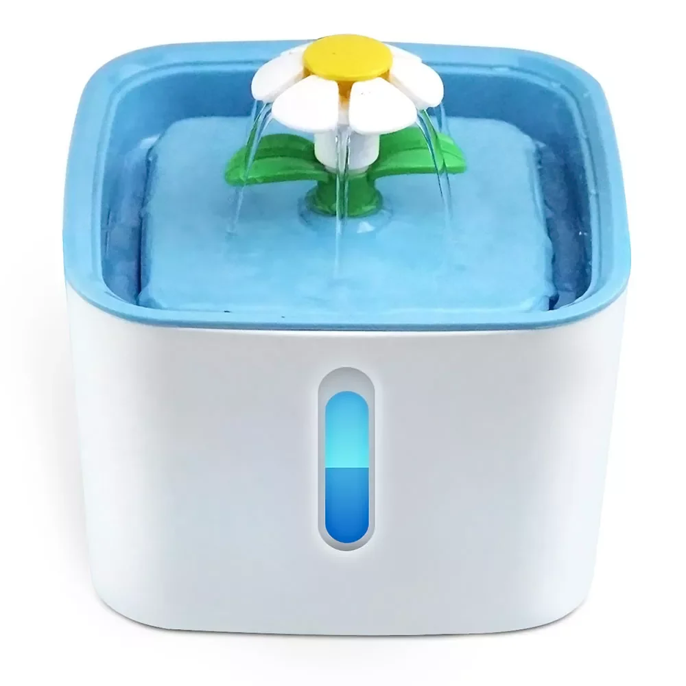 

2023New Cute Automatic Pet Cat Water Fountain LED USB Dog Cat Pet Mute Drinker Feeder Bowl 2.5L Pet Drinking Fountain Dispenser