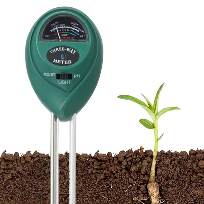 

Прибор для измерения PH почвы 3 в 1, измеритель влажности растений, светильник освещенности, кислотности, почвы, тестер для выращивания почвы в саду