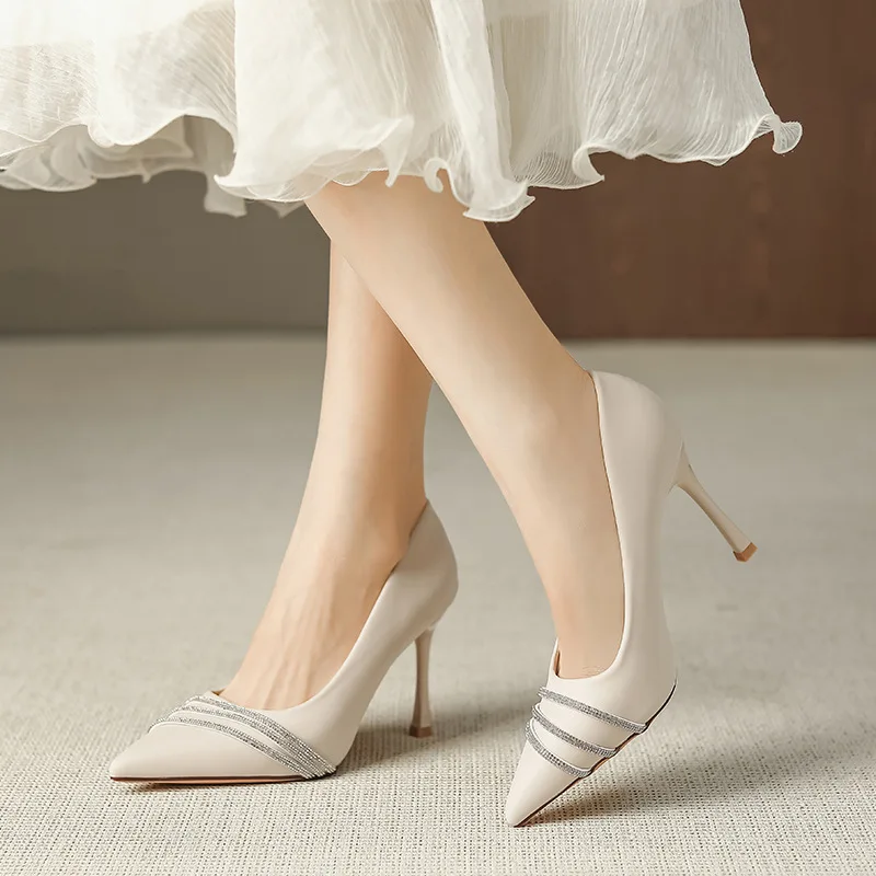 Босоножки женские без шнуровки сандалии на высоком каблуке 12 см пикантные