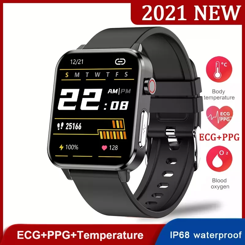 

ECG+PPG Smart Watch Men Women Fitness Tracker Sports Watch Bracelet Pressure Oxygen Body Temperature Smartwatch Fro Android Ios