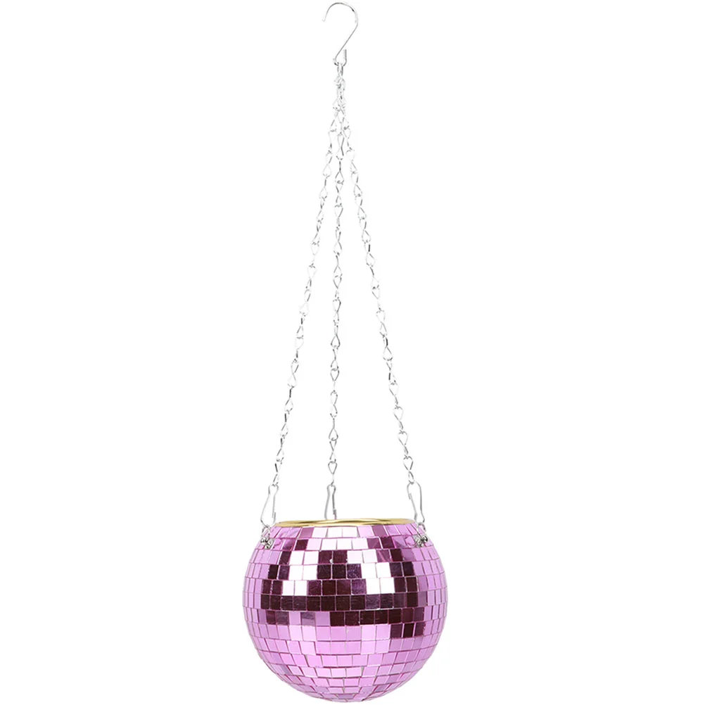 

Flower Pot Plastic Hanging Pots Window Spherical Planter Shiny Flowerpot Gardening Holder Baskets