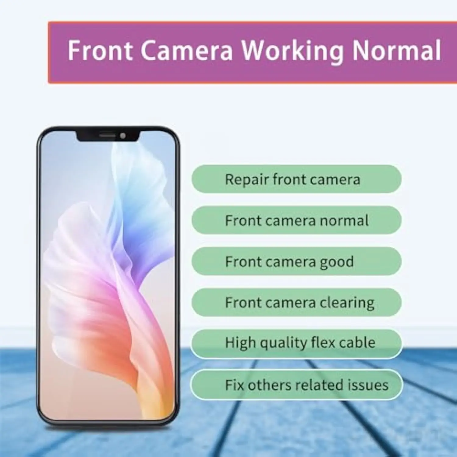 Передняя камера для Iphone 6 6S 6SP 6P 7P 8 8P X XS MAX XR сменный объектив металлический корпус