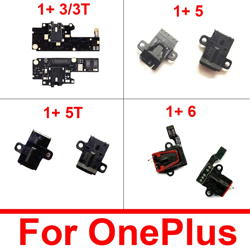 

Audio Jack Board For Oneplus 1+ 3 3T A3000 A3003 A3010 5 A5000 5T A5010 6 A6000 Earphone Headphone Port Flex Cable Repair Parts