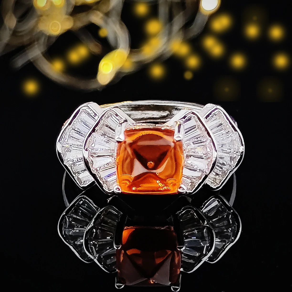 Новинка 2023 роскошное обручальное кольцо синего и зеленого цвета с принцессой